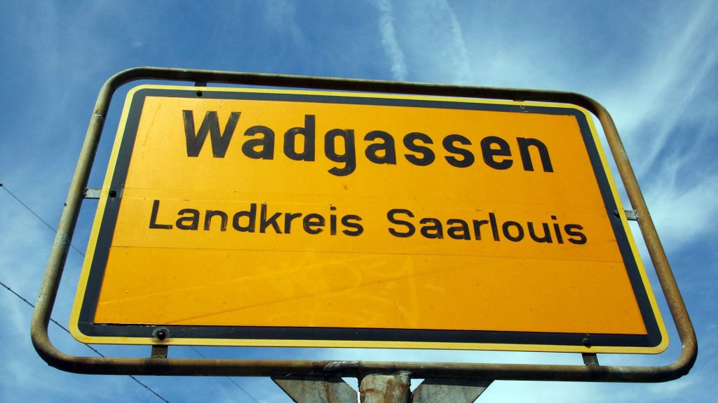 Ortsschild der Gemeinde Wadgassen